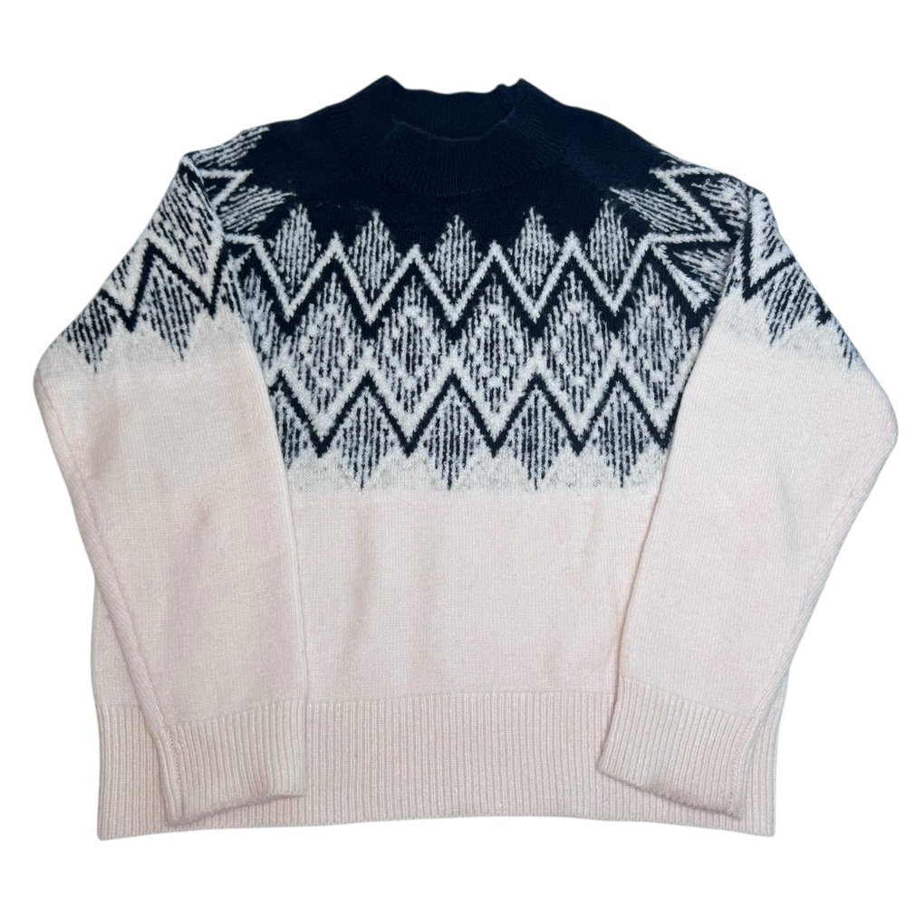 VARLEY Siren Relaxed Black and Cream Jacquard Women's Sweater- S - Picture 8 of 16